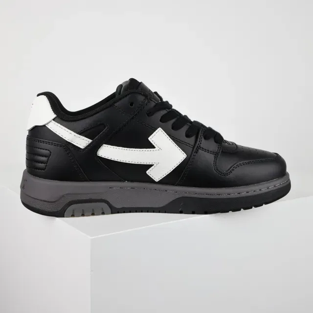 Black and White Arrow Panel Lifestyle Sneakers 7