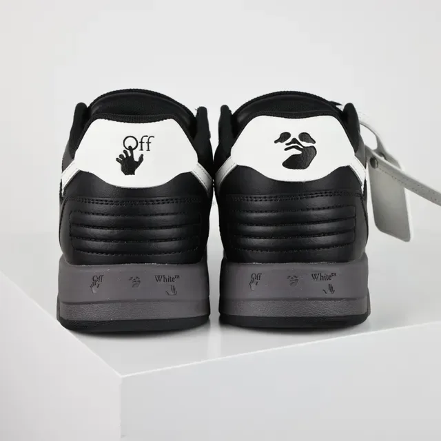 Black and White Arrow Panel Lifestyle Sneakers 8