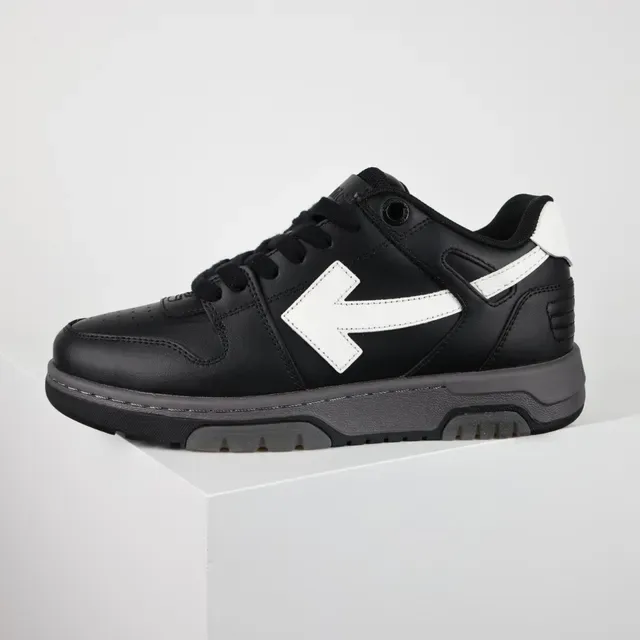 Black and White Arrow Panel Lifestyle Sneakers 9