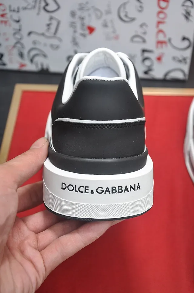 Black and White Contrast Piping Lifestyle Sneaker 2