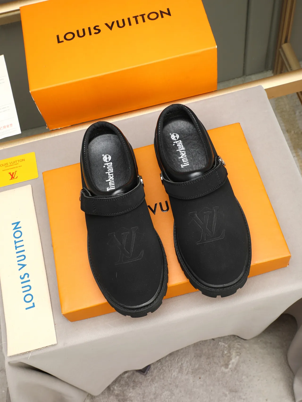 Black Backless Slip-On Strap Closure Casual Shoes 3