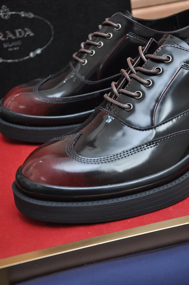 Sapato brogue asa preto burdeos couro patentado glossy 2