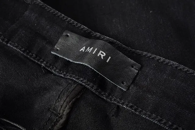 Black Distressed Slim-Fit Jeans 16