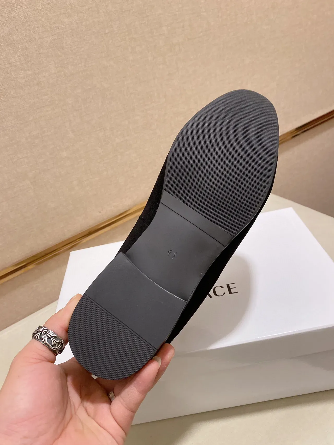 Black Gold Velvet Embroidered Loafer 2