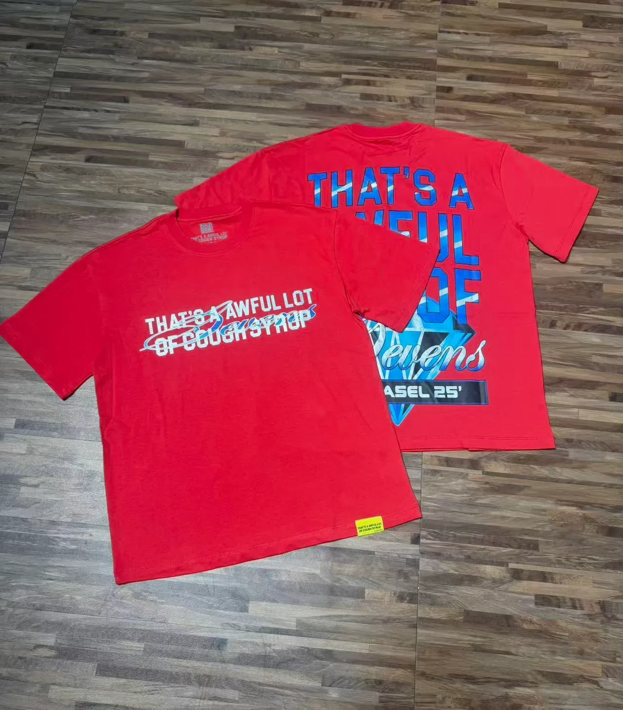 Black Graphic-Print Double-Sided Typography T-Shirt 4