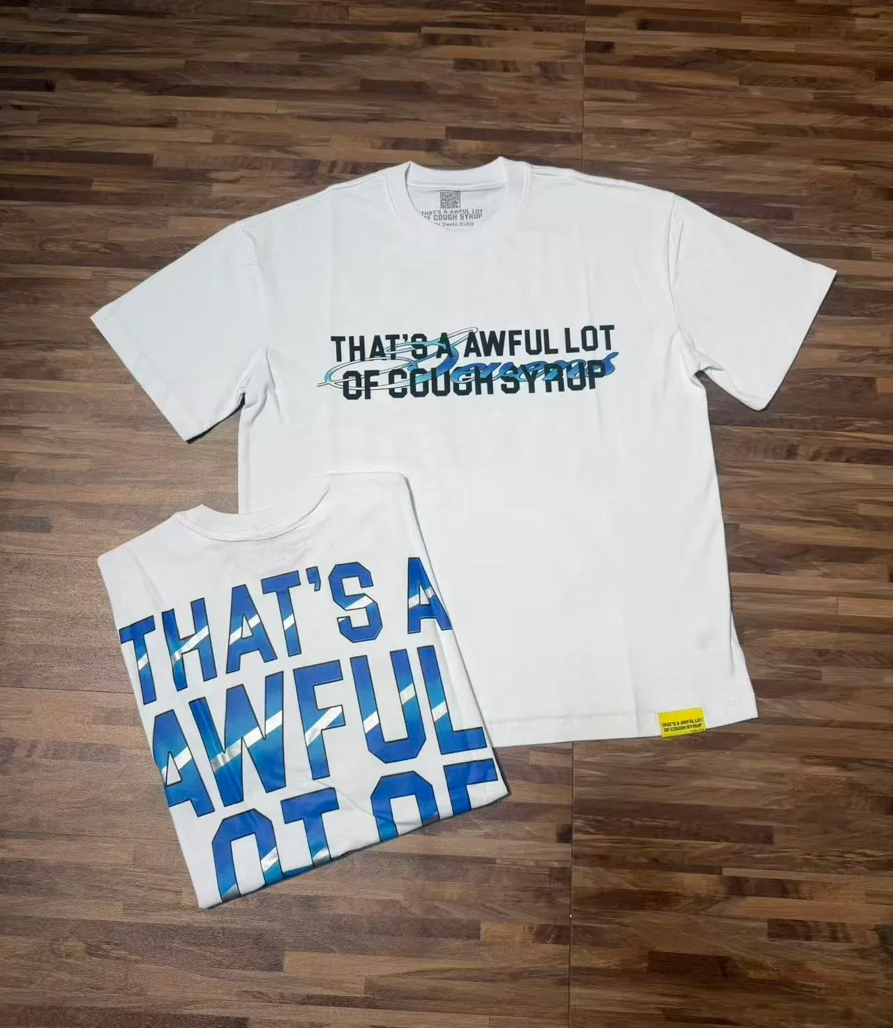 Black Graphic-Print Double-Sided Typography T-Shirt 7