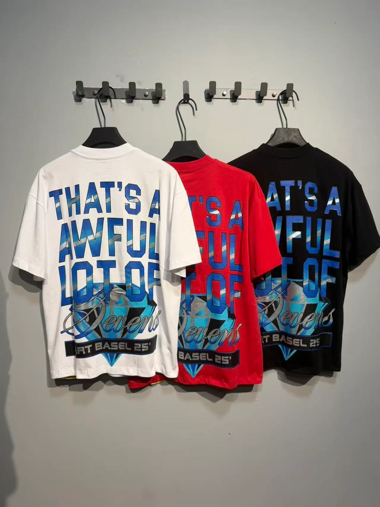 Black Graphic-Print Double-Sided Typography T-Shirt 10