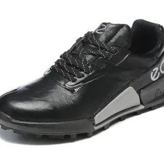 Black Gray Leather Upper Molded Midsole Lifestyle Sneakers