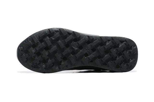 Black Gray Leather Upper Molded Midsole Lifestyle Sneakers 7