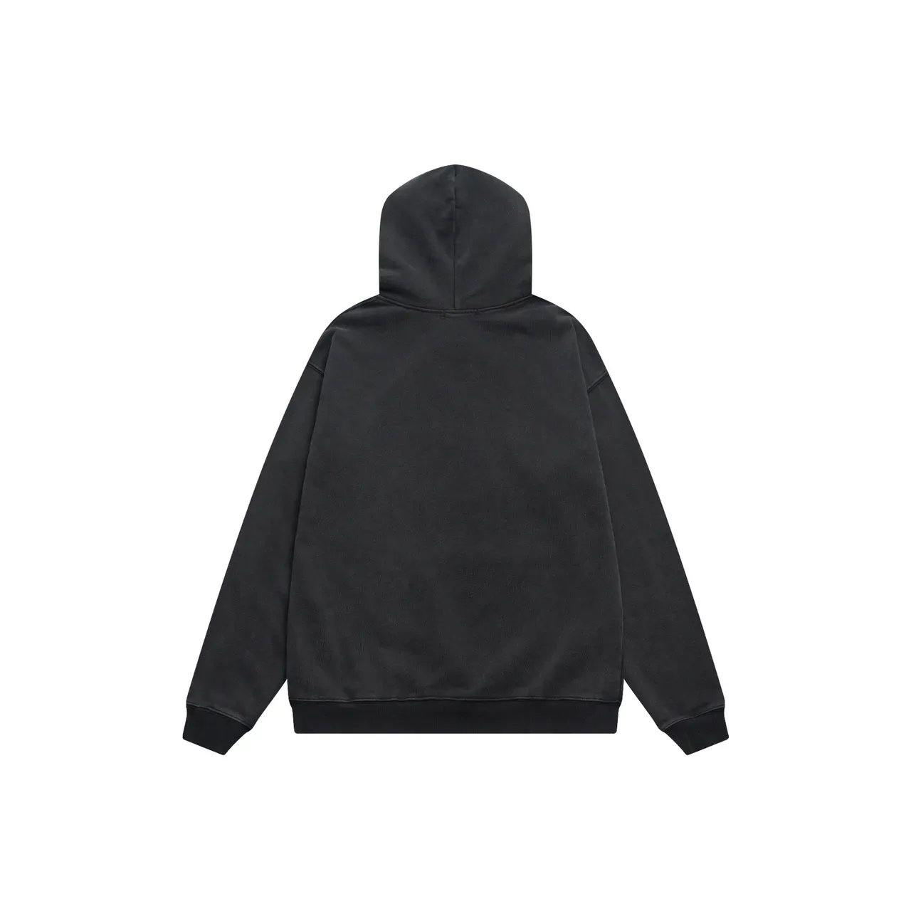 Black Oversized Graphic Print Hoodie 3