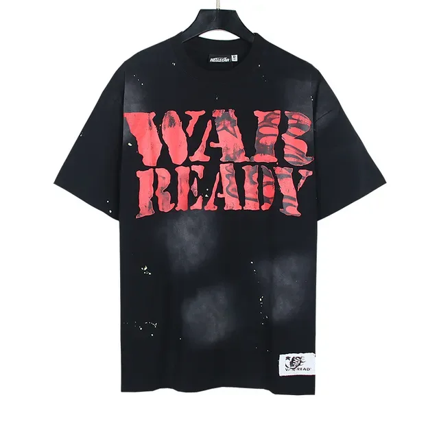 Black Red Oversized Fit Distressed Graphic Print Top 5