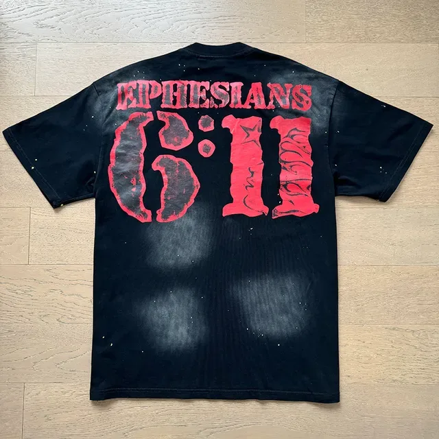Black Red Oversized Fit Distressed Graphic Print Top 10
