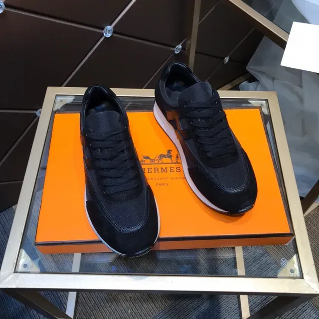 Black Suede and Mesh Low-Top Lace-Up Lifestyle Sneakers 6