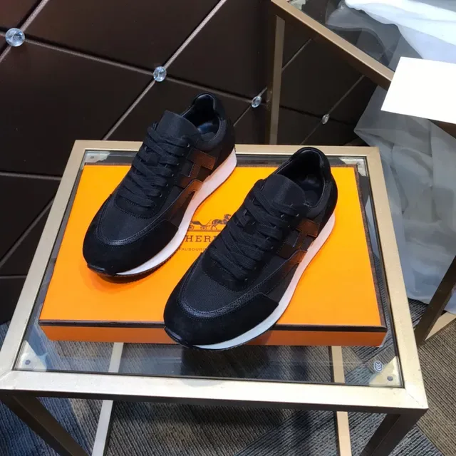 Black Suede and Mesh Low-Top Lace-Up Lifestyle Sneakers 8