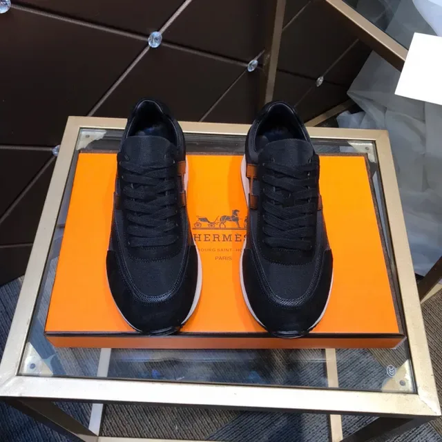 Black Suede and Mesh Low-Top Lace-Up Lifestyle Sneakers 9