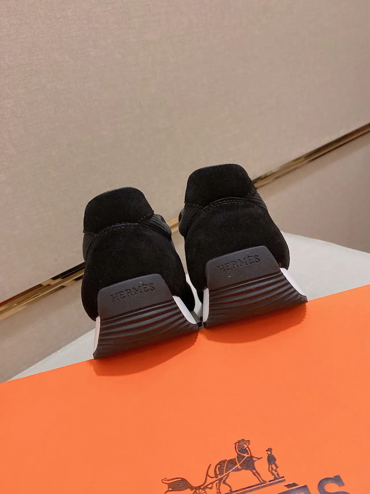 Black Suede and Mesh Low-Top Lifestyle Sneaker 8