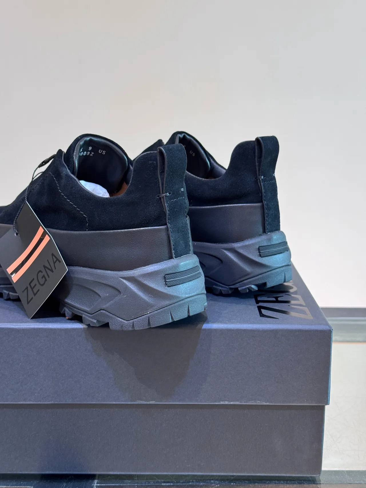 Black Suede Slip-On Chunky Platform Sneaker 3