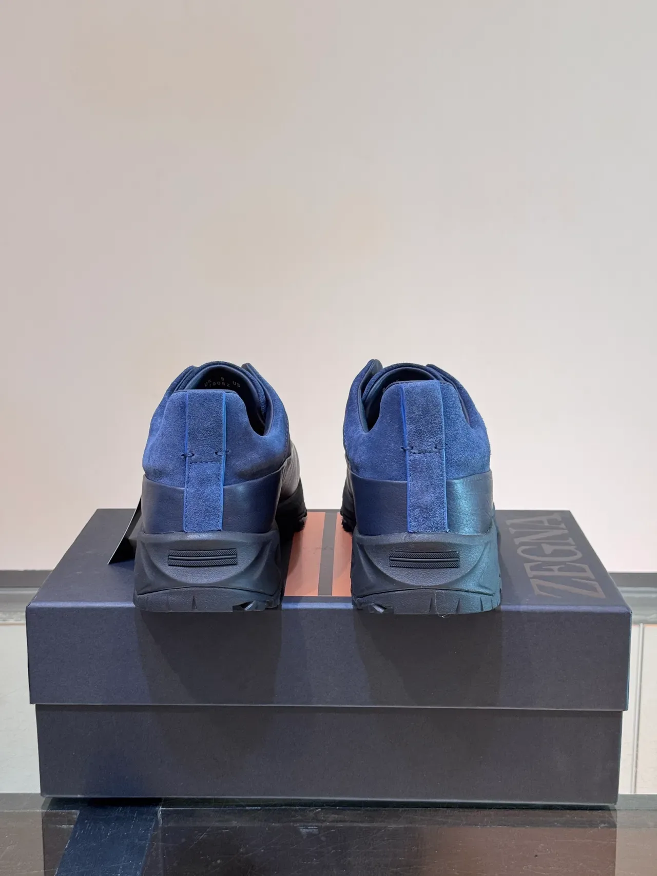 Blue Navy Slip-On Suede Upper Sneakers 3
