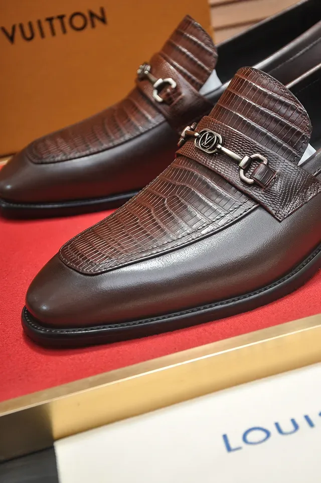 Brown Leather Horsebit Buckle Loafer 2