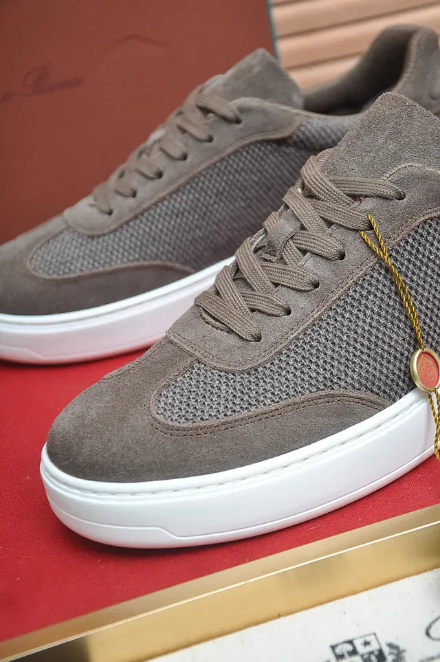 Brown Mesh-Suede Platform Lifestyle Sneaker 2