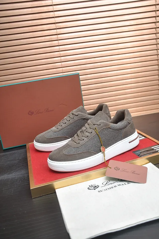 Brown Mesh-Suede Platform Lifestyle Sneaker 4