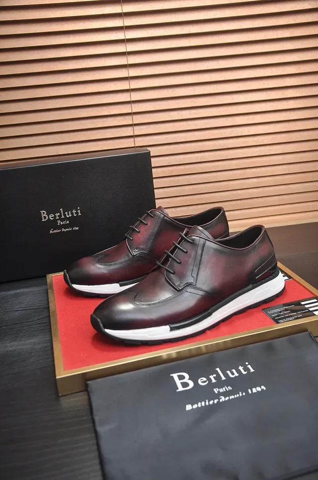 Burgundy White Cap-Toe Brogue 4