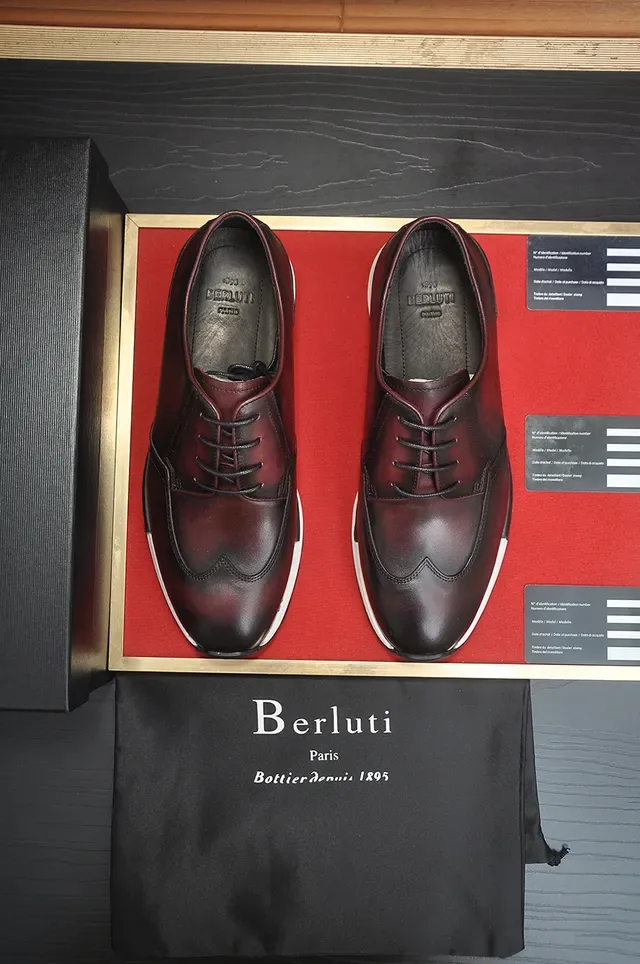 Burgundy White Cap-Toe Brogue 5