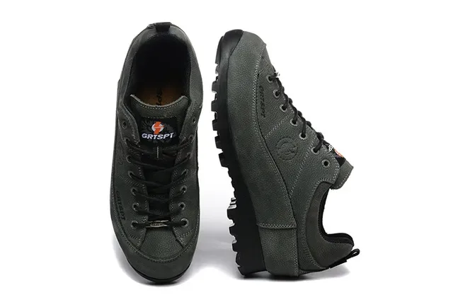 CRISPI Army Green Black Low-Top Suede-Textured Upper Lifestyle Sneakers 7