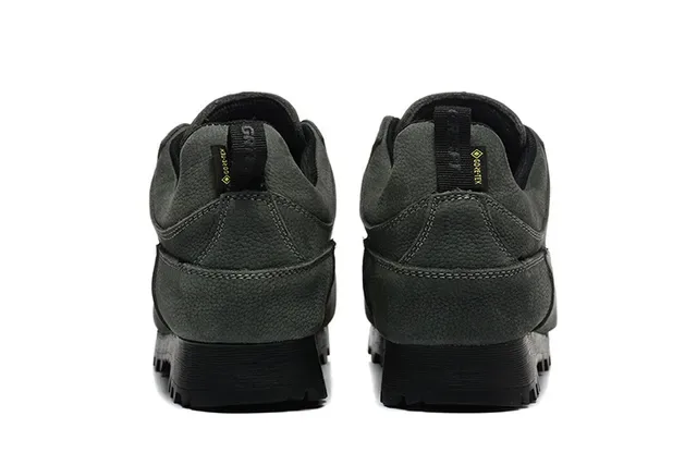CRISPI Army Green Black Low-Top Suede-Textured Upper Lifestyle Sneakers 8