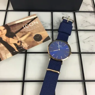 Daniel Wellington Blue Gold Minimalist Case Quartz Watch