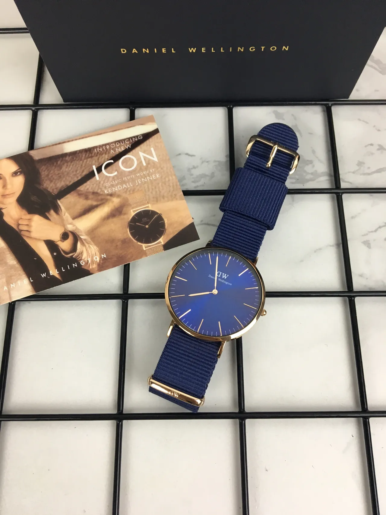 Daniel Wellington Blue Gold Minimalist Case Quartz Watch 3