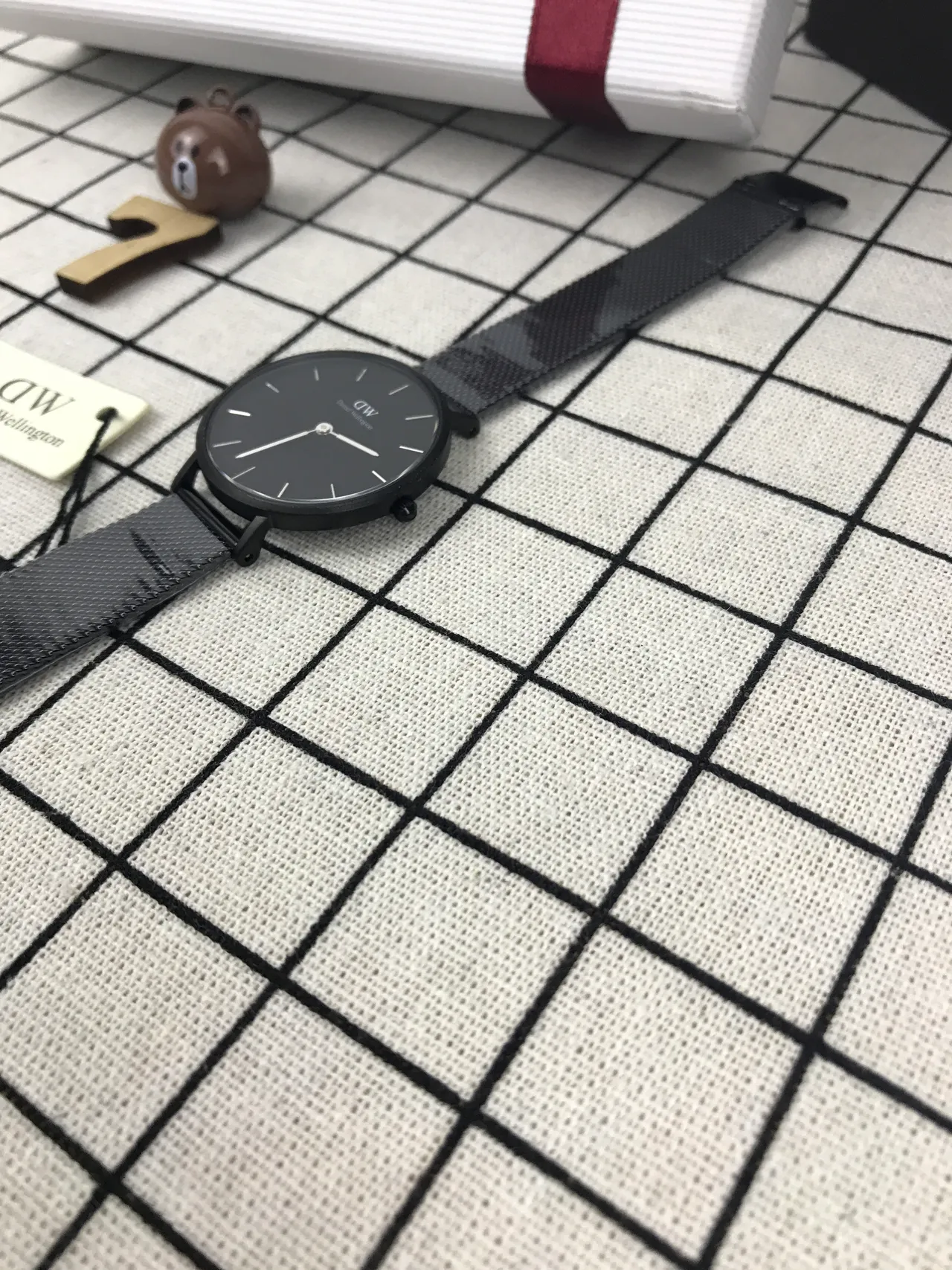 Daniel Wellington 经典黑色极简石英手表 3