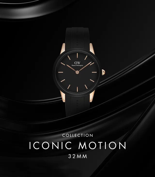 Daniel Wellington Classic Black Rose Gold Tone Quartz Watch 7