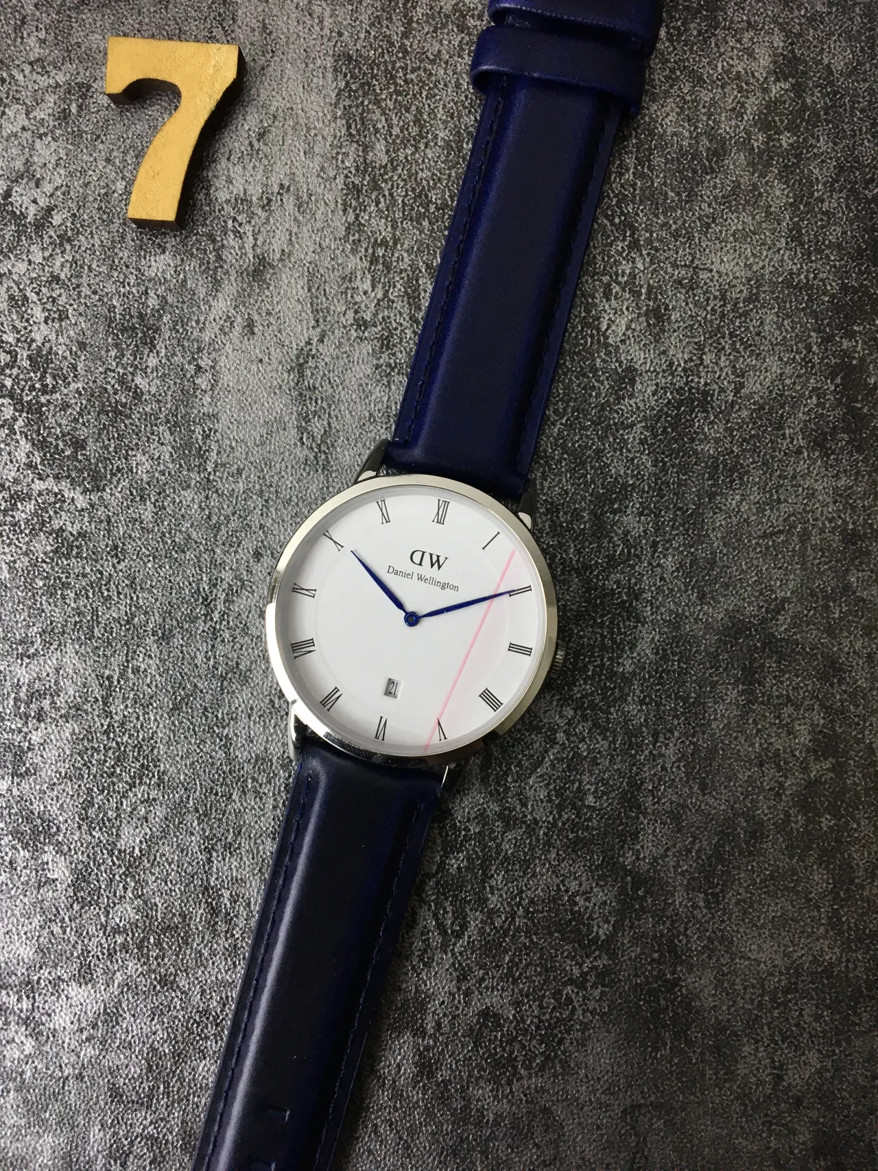Daniel Wellington Classic Blue White Minimalist Thin Case Quartz Watch 4