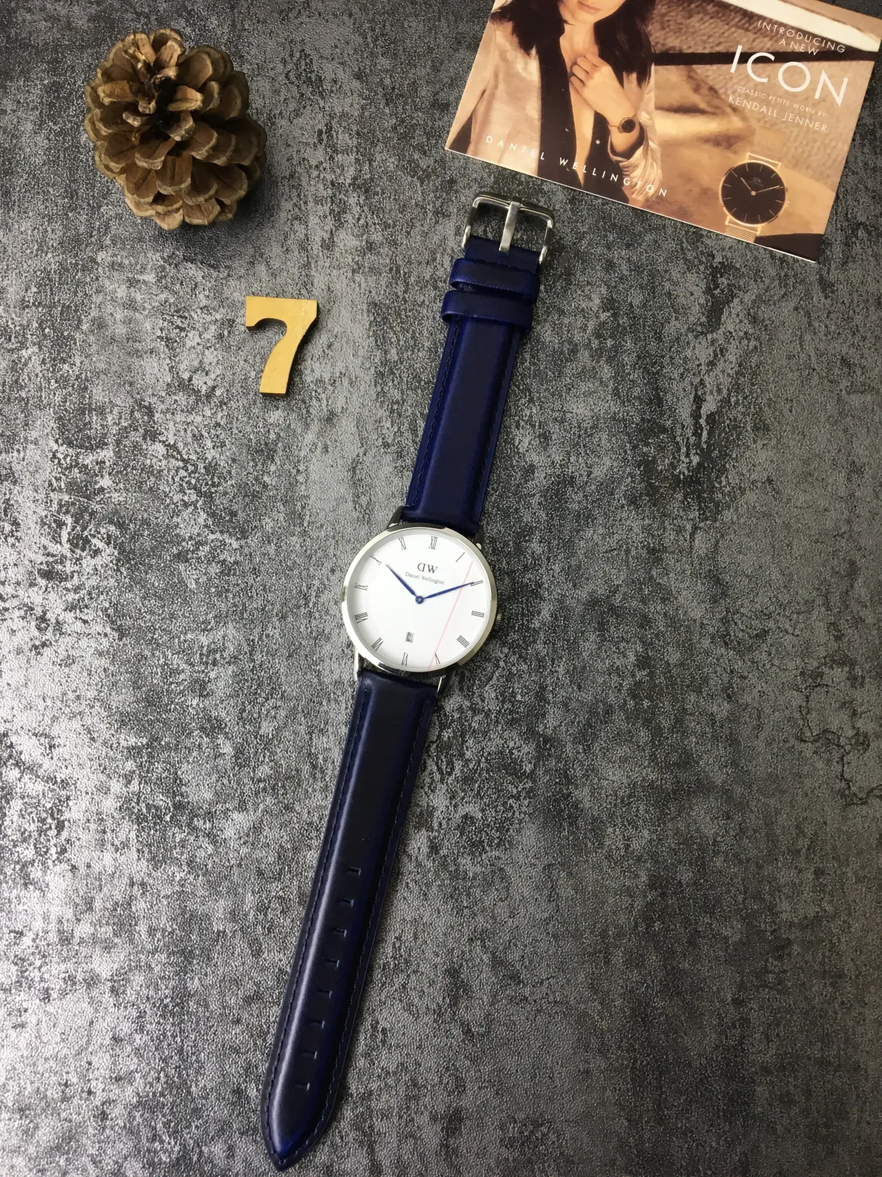 Daniel Wellington Classic Blue White Minimalist Thin Case Quartz Watch 5