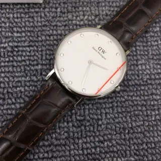 Daniel Wellington Classic Petite White Dial Brown Leather Quartz Watch