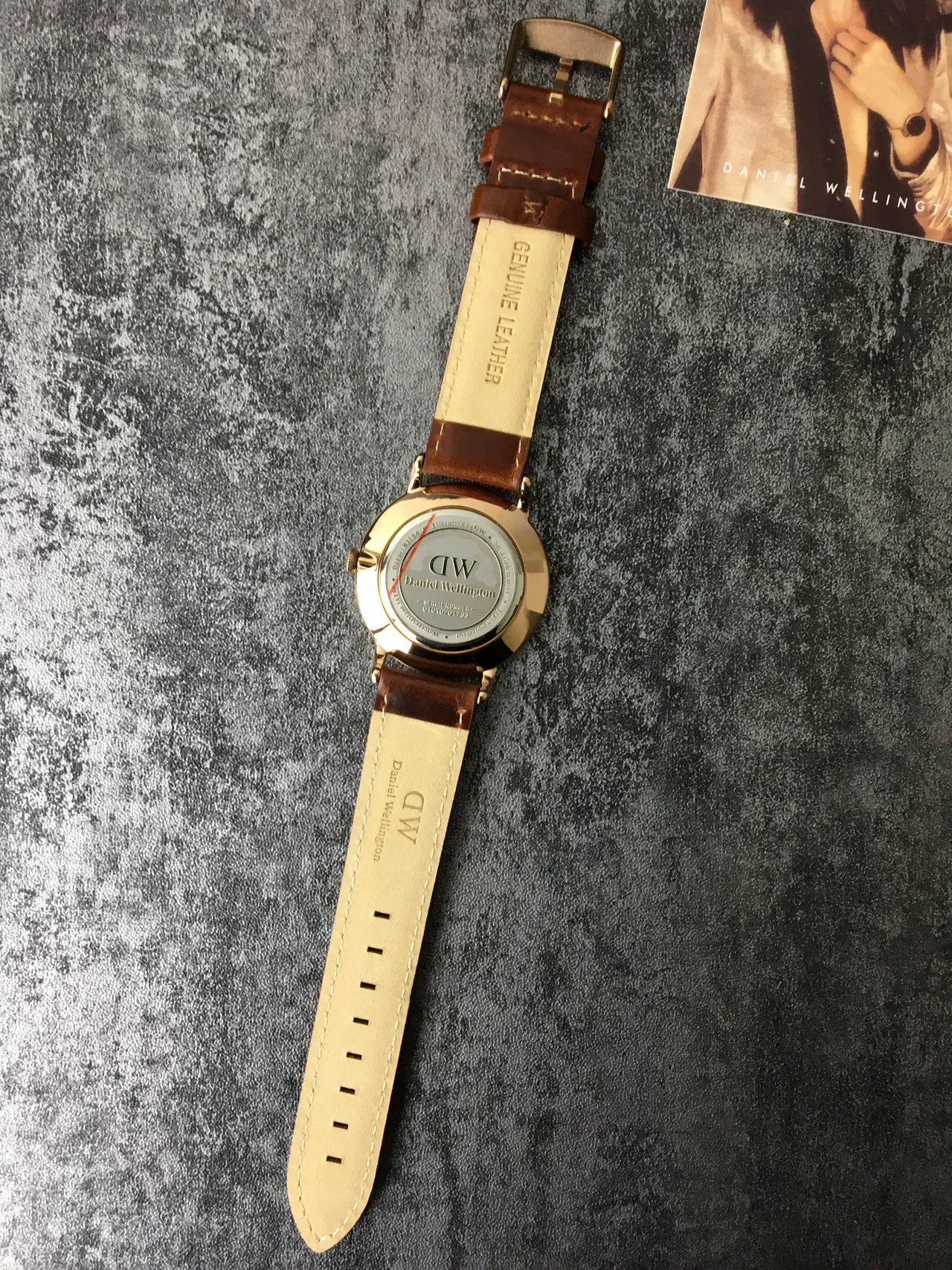 Daniel Wellington Classic Petite White Dial Brown Leather Strap Quartz Watch 5