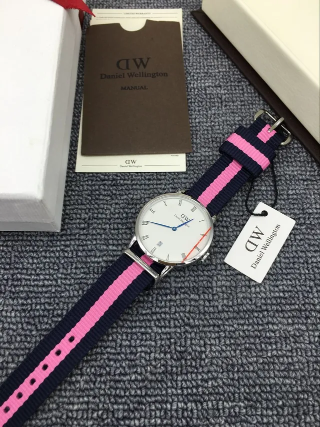 Daniel Wellington White Navy Minimalist Dial Quartz Watch 3