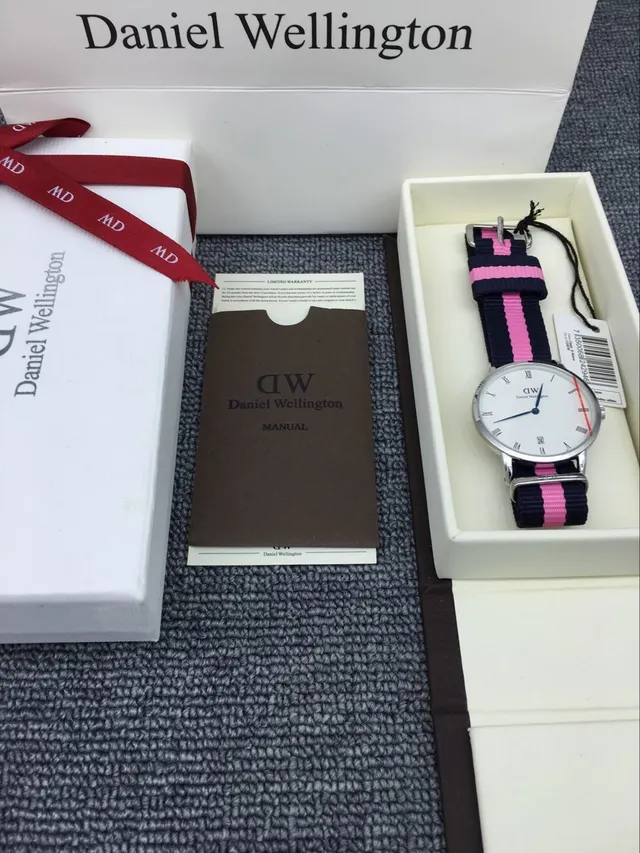 Daniel Wellington White Navy Minimalist Dial Quartz Watch 4