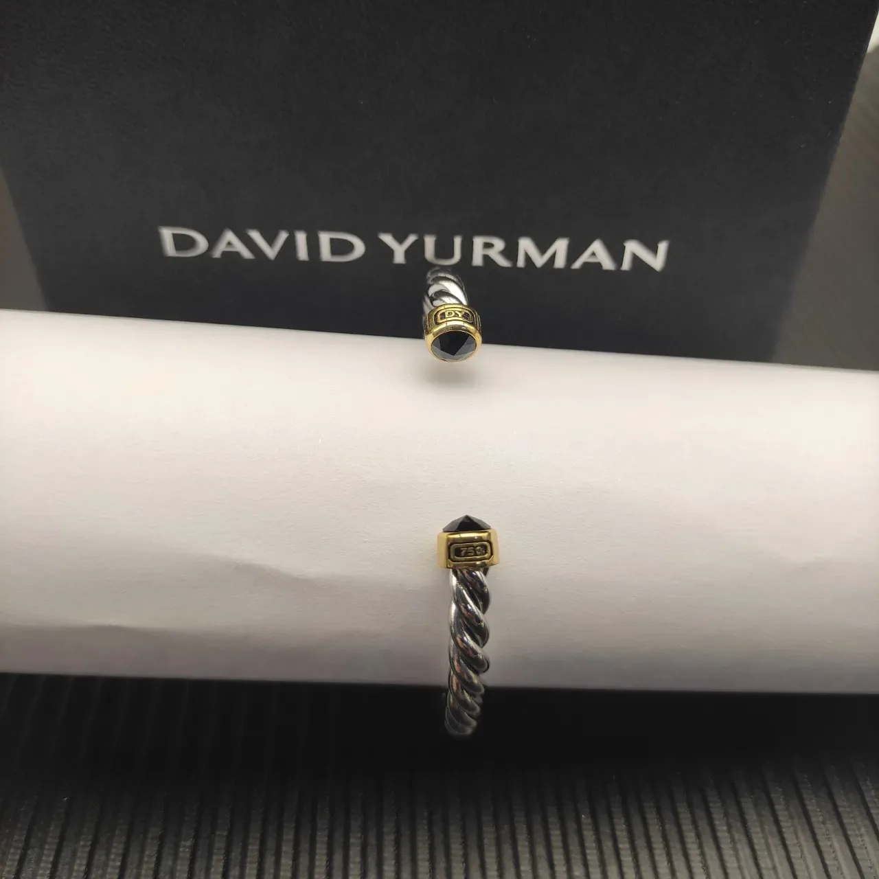 David Yurman Cable Classics Silver Gold Twisted Dual-Tone Metal Bracelet 5