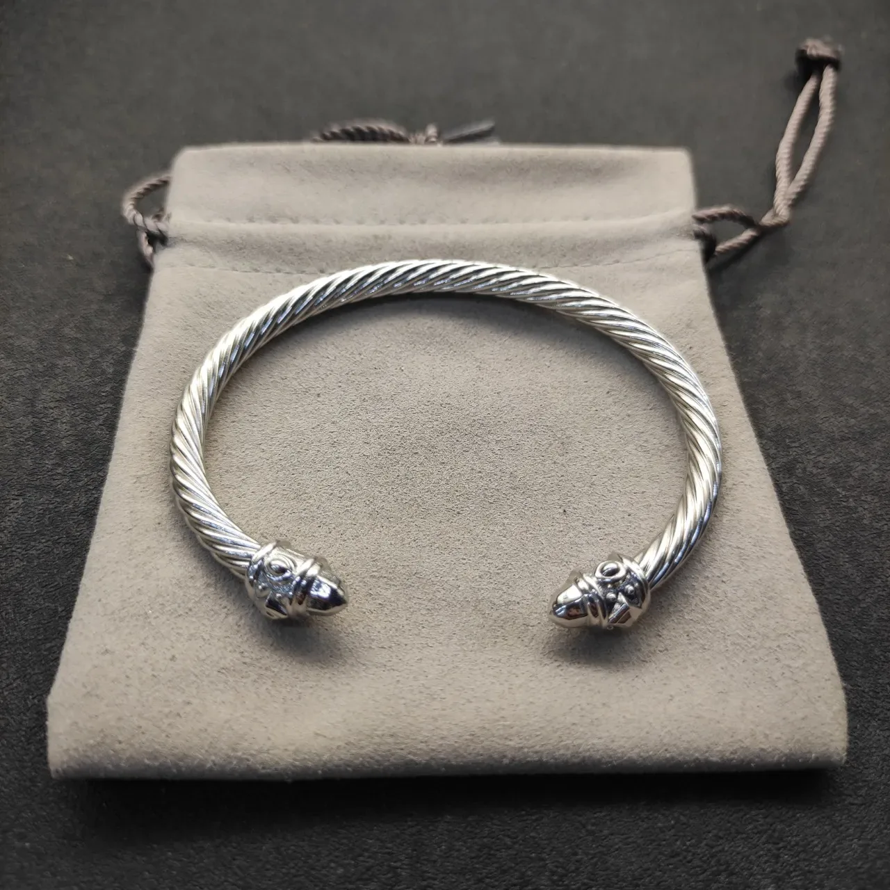 David Yurman Cable Classics Twisted Silver Bracelet 3