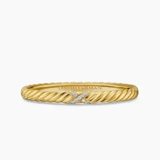 سوار David Yurman Cable Classics X Pavé Diamond Twisted Rope