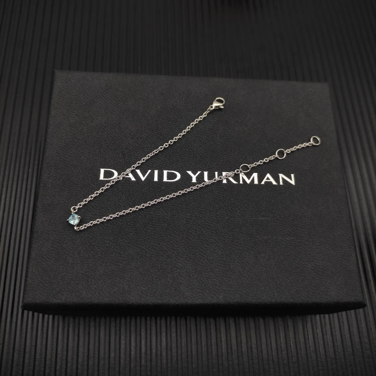David Yurman Single Stone Aquamarine Bracelet 5