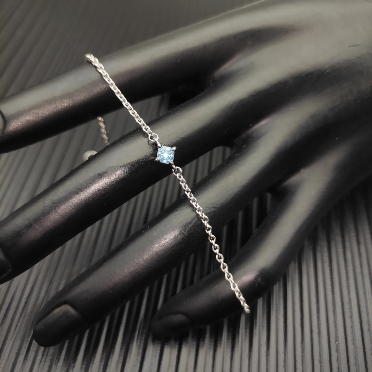 David Yurman Single Stone Aquamarine Bracelet 6