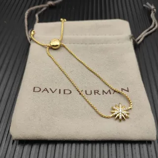 David Yurman Starburst Pavé Pulsera de Cadena de Oro