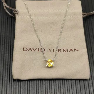 David Yurman قلادة حجر أصفر