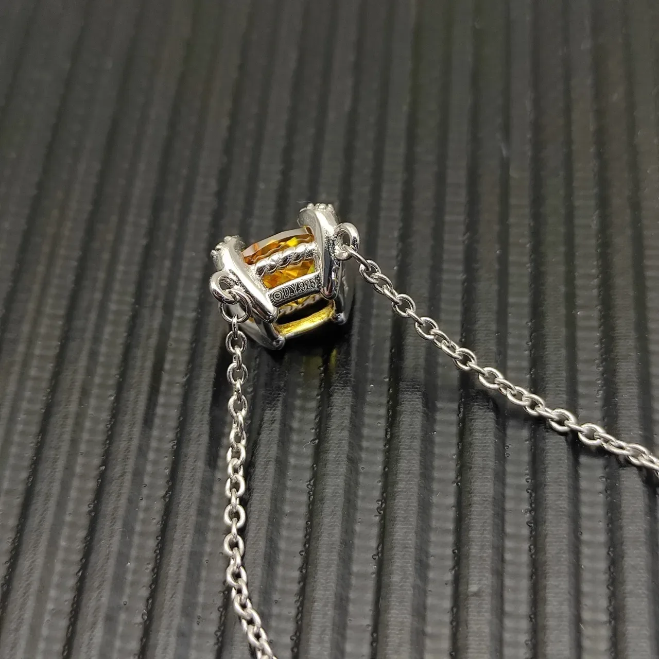 David Yurman Yellow Gemstone Pendant Necklace 4