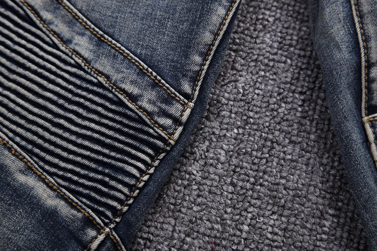 Distressed Biker-Panelled Zippered Denim Shorts 13