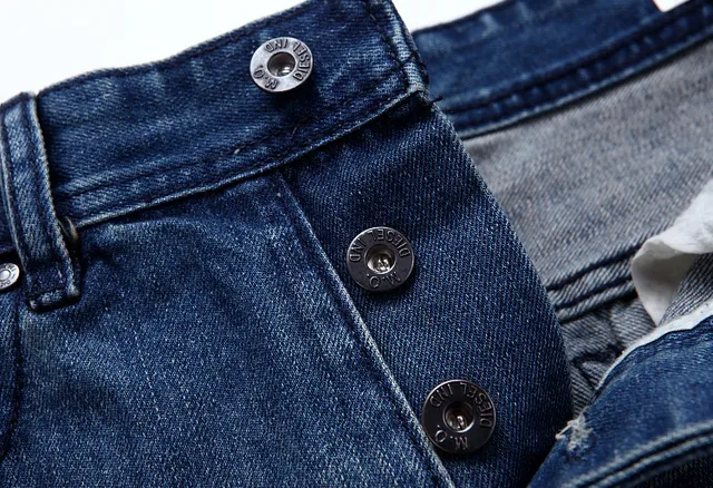 Distressed Mid-Rise Button-Fly Cuffed Denim Shorts 5