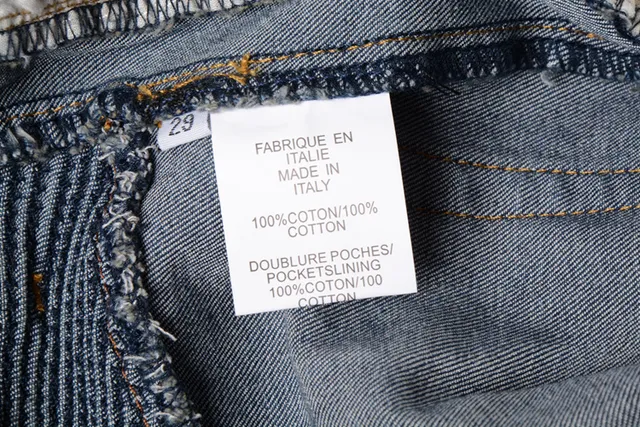 Distressed Moto-Panelled Zip-Pocket Blue Jeans 2